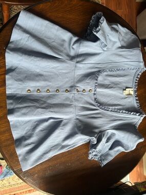 Maeve Pale Blue Lace-Trim Camisole